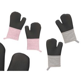 Manopla para Horno Kinvara - 30x17 cm - Surtidos Colores: Rosa, Negro Gris, Negro (12 Unidades) Precio: 34.78999986. SKU: B17243WJ3F