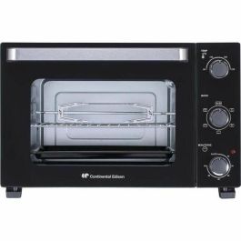 CONTINENTAL EDISON CEMF35B4 - Mini horno eléctrico 35L negro - 1500W - Asador, Circulación natural