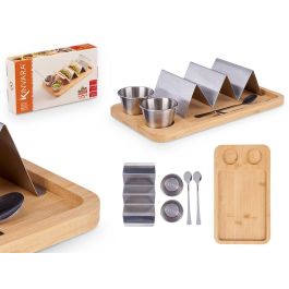 Soporte Tacos Bol Salsa Bambu Metal Kinvara 28X5CM (6 Unidades) Precio: 58.49999947. SKU: B18WK5ZCQ6