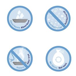 Nayeco Saco Perlas de Sílice 3,8 L 100% Natural Alta Absorción Anti Olores Sin Polvo