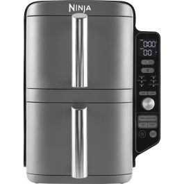 Ninja SL400EU Freidora de Aire Doble Cesta 9.5L Double Stack XL para 8 Personas con 6 Funciones de Cocción