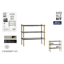 Moblekit Estantería Rectangular de Metal y Bambú - 3 Niveles (63.8 cm largo x 26.4 cm ancho) (4 Unidades) Moblekit Estantería Rectangular de Metal y Bambú - 3 Niveles (63.8 cm largo x 26.4 cm ancho) (4 Unidades) Precio: 59.78999983. SKU: B12DZL2W8L