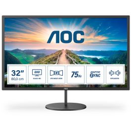 AOC Q32V4 Monitor 31.5" QHD (2560x1440) IPS 4ms HDMI DisplayPort Altavoces Negro