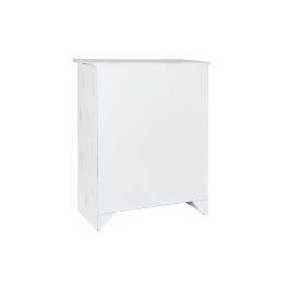 DKD Home Decor Cajonera Romántica de Madera Blanca con 5 Cajones y 1 Puerta (38 cm Fondo x 78 cm Ancho x 102 cm Alto)