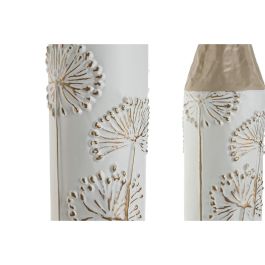 DKD Home Decor Jarrón de Suelo Cottage de Metal con Detalles Florales Beige Marrón Claro 13.5x13.5x71 cm Juego de 2 DKD Home Decor Jarrón de Suelo Cottage de Metal con Detalles Florales Beige Marrón Claro 13.5x13.5x71 cm Juego de 2