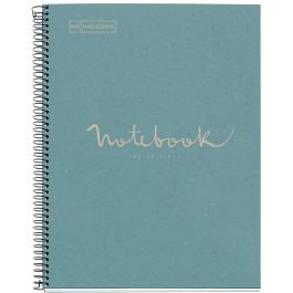 Miquelrius CUADERNO 100% RECICLADO NB-1 A4 80HOJAS ECOAZUL EMOTIONS 6092, Cuadriculado, Certificación Blue Angel y UE Ecolabel