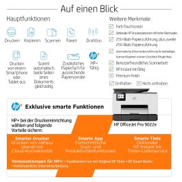 HP OfficeJet Pro 9022e Impresora Multifunción 4en1 A4 WiFi Duplex ADF Blanco