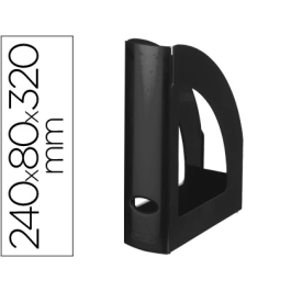 Q-connect Revistero de Plástico Negro Opaco 100% Reciclado Precio: 4.79000038. SKU: B1EKAQVVRL