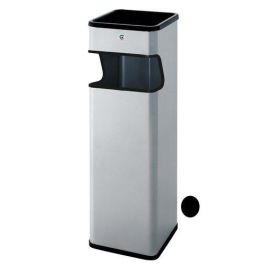 Papelera Cenicero Cilindro Metalica Cuadrada B-33 Negro Precio: 61.49999966. SKU: B1APWC8W58