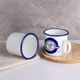 Mug esmaltada blanca con frases 150 ml - Privilege (24 Unidades) Mug esmaltada blanca con frases 150 ml - Privilege (24 Unidades)