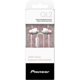 AURICULARES INTRAUDITIVOS PIONEER SE-QL2T-P ROSA - DRIVERS 10MM - 4-22HZ - 101DBI - 16 OHM - JACK 3.5MM - CABLE 1.2M