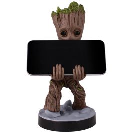 Cable Guy Groot Guardianes de la Galaxia 21cm - Soporte y cargador para mandos PlayStation, Xbox, iPhone y smartphones