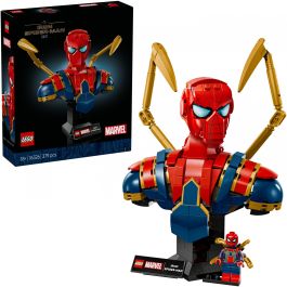LEGO 76326 Busto de Iron Spider-Man Marvel para Construir y Exponer - Set Coleccionable para Adultos +18 años