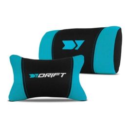 Drift DR110BL Silla Gaming Negra y Azul, Butaca para Jugar con Asiento Acolchado, Transpirable, Reposabrazos 4D y Cojines Lumbar y Cervical
