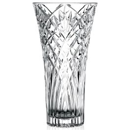Rcr Cristalleria IT Jarrón Melodia Cristal Máquina Altura 30 cm Diámetro 16 cm