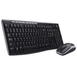 LOGITECH TECLADO + MOUSE MK270 optico wireless Negro