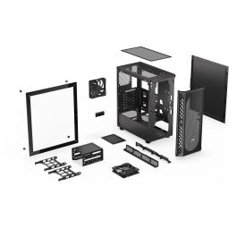 ENDORFY Signum 300 Core Black - Torre PC ATX, micro ATX, Mini-ITX con ventana, filtros, 2x 3.5", 2x 2.5"