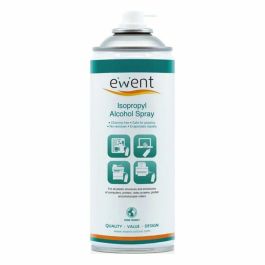 Ewent EW5611 Kit Limpieza Universal Spray Alcohol Isopropílico 400ml para PC, Pantallas, Plásticos. Sin Residuos, Evaporación Rápida