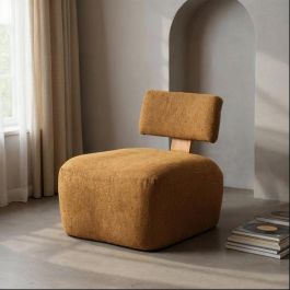 Sillón Jaspeado Mostaza Tejido-Madera 60 X 72 X 64,50 cm Precio: 275.0088. SKU: B16R52JDND