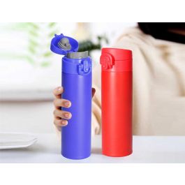 Termo Liderpapel Acero Inoxidable Con Doble Cobertura Y Sistema De Apertura Facil Con Boton 330 mL Termo Liderpapel Acero Inoxidable Con Doble Cobertura Y Sistema De Apertura Facil Con Boton 330 mL