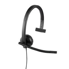 Logitech H570e Auriculares USB Monoaural, Micrófono Cancelación Ruido, Controles en Línea, Diadema Acolchada, Compatibles UC Logitech H570e Auriculares USB Monoaural, Micrófono Cancelación Ruido, Controles en Línea, Diadema Acolchada, Compatibles UC