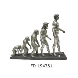 DKD Home Decor Figura Evolucion Hombre Plateado Resina 18 x 42 x 55 cm Precio: 50.98698. SKU: B1K2M8M5FR