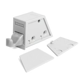 Salice Dp3Sng Pulsador Push con Tope Gris para Puertas de Alzamiento y Cajones