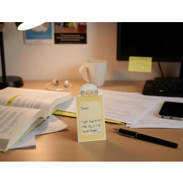 Imaginovo Bloc notas adhesivas con mensaje trasero 20 hojas 85x164 mm