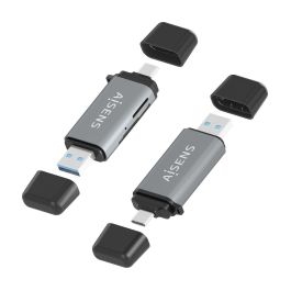 Lector de Tarjetas Aisens ASCR-2AC11-GR Gris