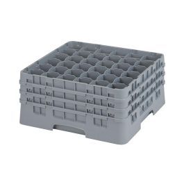 CAMBRO - 36S738-151 - Cesta de lavado 36 comp. 3 alturas - 7,2 cm Ø máx. - alt. máx. 20 cm - 50 x 50 x 22,5 cm - Gris claro Precio: 76.59000041. SKU: B15Z2GV3XN