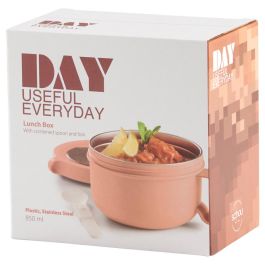 Day Fiambrera Térmica Acero Plástico Silicona 850ml Con Cuchara
