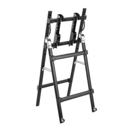 Vivolink Soporte Digital Portátil Pro Plegable, hasta 50kg, VESA 400x400 para pantallas de visualización vertical/horizontal