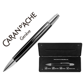 Caran d' ache Boligrafo Alchemix Cuerpo Laca Negra Adornos Cromados Brillante Punta Media con Estuche Precio: 46.88999986. SKU: B1BB837F63