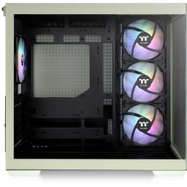 Thermaltake View 380 TG ARGB Midi Tower PC Verde - Caja Gaming con Panel Vidrio Templado e Iluminación RGB