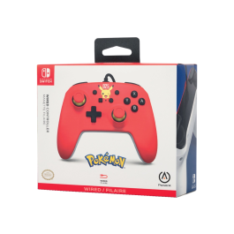 Power A Mando con Cable Nintendo Switch Laughing Pikachu NSGP0200-01 Blanco Mate