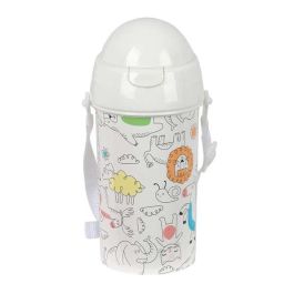 Safta Botella Portalíquidos 500 ml con Apertura Automática y Pajita, Colección Preescolar Safta Botella Portalíquidos 500 ml con Apertura Automática y Pajita, Colección Preescolar
