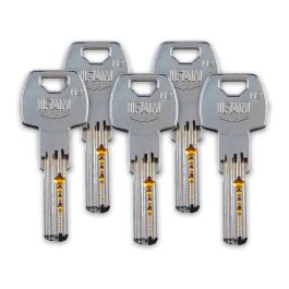 Ifam Cerrojo Cs88sc M50, Acabado Cromo Satinado, Cilindro 50mm, 5 Llaves de Seguridad, Apto para Puertas Izquierda/Derecha