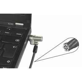 DICOTA Cable de Seguridad Wedge Lock Ultra Slim con Llave 3.2x4.5mm