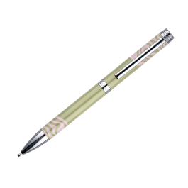 Belius Ink Dreams Bolígrafo Aluminio Verde Matcha y Rosa Plateado con Frase Interior Tinta Azul Caja Diseño 1 mm