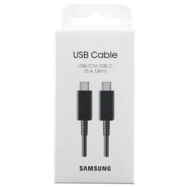 Samsung EP-DX510JBEGEU Cable USB-C a USB-C 5A 1,8M Negro
