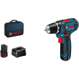 Bosch Professional GSR 12V-15 Atornillador a batería 12V, 2 baterías 2.0Ah, cargador 1230, 30Nm, 2 velocidades, con bolsa Precio: 150.49999965. SKU: B135M6GCJJ