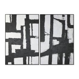 Cuadro Item Home DKD Home Decor Negro Blanco 4.3 x 183 x 123 cm (2 Unidades) Precio: 370.69000012. SKU: B1CM3SY8SD