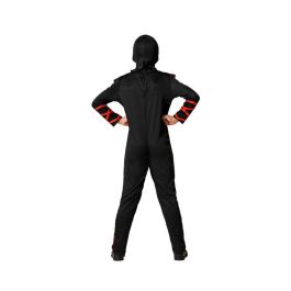 Disfraz Ninja Niño Infantil Negro y Rojo para 3-4 Años - Carnaval Fiesta Disfraz Ninja Niño Infantil Negro y Rojo para 3-4 Años - Carnaval Fiesta
