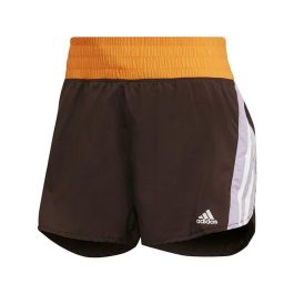 Pantalones Cortos Deportivos para Mujer Adidas Hyperglam Negro Castaño 38