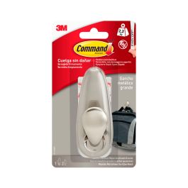 Gancho para colgar 3M 2,2 Kg Plateado Metalizado Metal Níquel (1 unidad) Precio: 11.58999952. SKU: B1GZTEXFKT