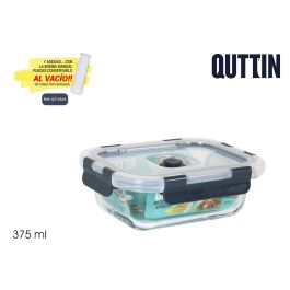 Quttin Fiambrera Rectangular con Tapa al Vacío 16x12 cm 375 cc (12 Unidades) Precio: 29.49999965. SKU: S2212824