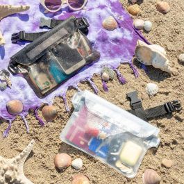 Innovagoods Riñoneras Impermeables Wannis V0103704 Set de 2 con Correa Ajustable Ideal para Playa y Piscina