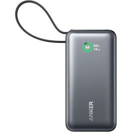 Anker A1259G11 PowerBank 545 Nano 10.000 mAh PD 30W con cable USB-C, negro para móvil/tablet