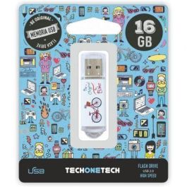 Memoria Usb Techonetech Flash Drive 16 grb 2.0 Be Bike