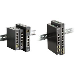 D-Link Switch Industrial 6 Puertos Gigabit Ethernet No Administrado, 4 RJ-45, 2 SFP, 12 Gbit/s, DIN Rail, Negro